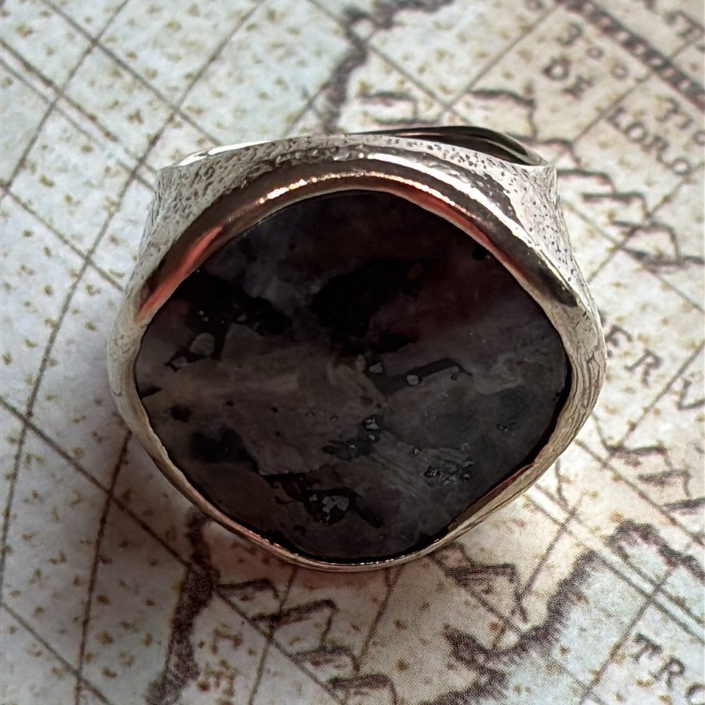 Silpada Sterling Silver Wavy Feildspar Ring 
(I have 2 available)